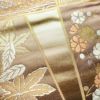袋帯 六通柄 フォーマル用 正絹 古典柄 金糸 紅葉 菊 茶_画像6