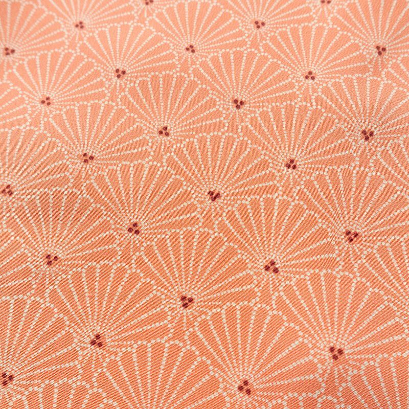 小紋 しつけ糸付き 縮緬 付下小紋 正絹 古典柄 袷仕立て 身丈157.5cm 裄丈64cm ピンク_画像6