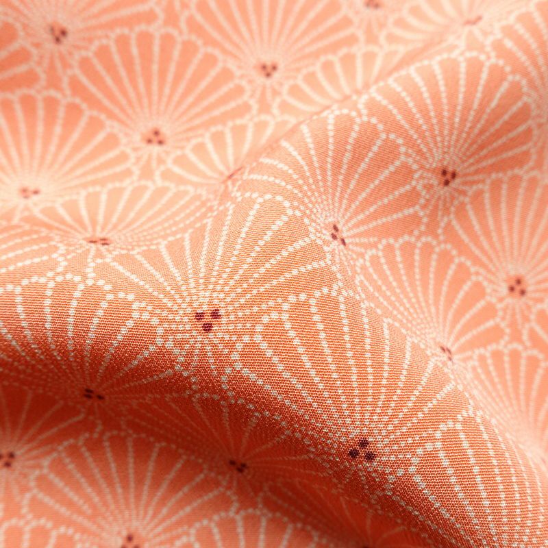 小紋 しつけ糸付き 縮緬 付下小紋 正絹 古典柄 袷仕立て 身丈157.5cm 裄丈64cm ピンク_画像21