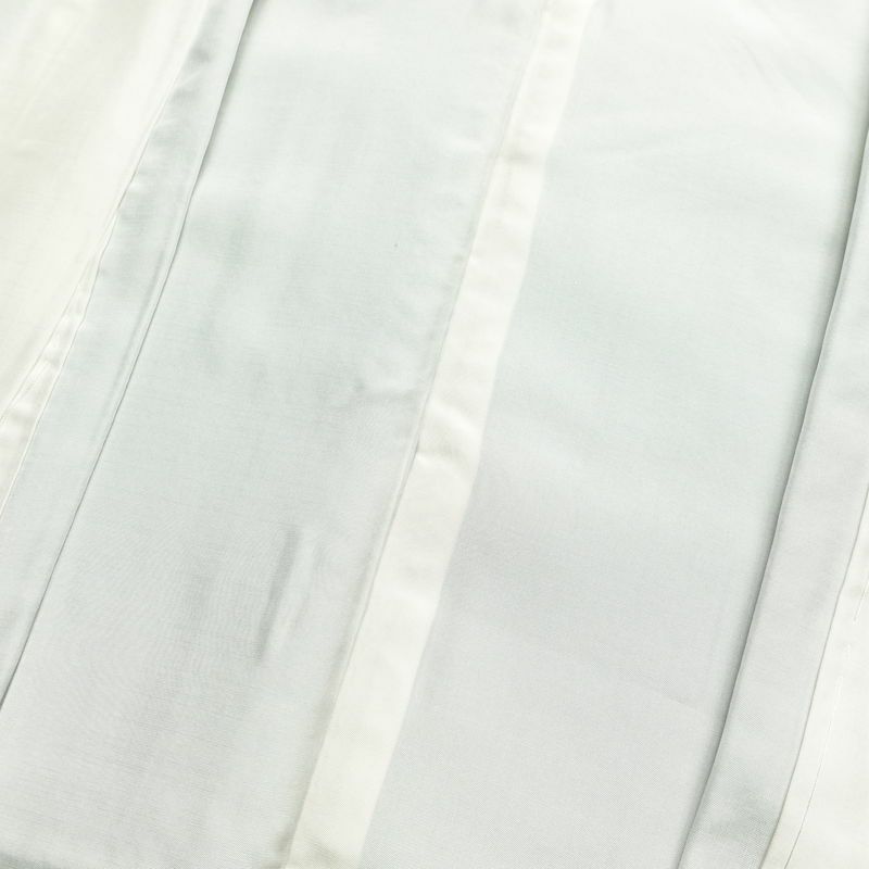 色無地 しつけ糸付き 縮緬 一つ紋付き 正絹 無地 袷仕立て 身丈163.5cm 裄丈66.5cm 共八掛 緑・うぐいす色_画像19