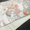 袋帯 プラチナ箔 六通柄 フォーマル用 正絹 古典柄 箔 花車 金・銀_画像11