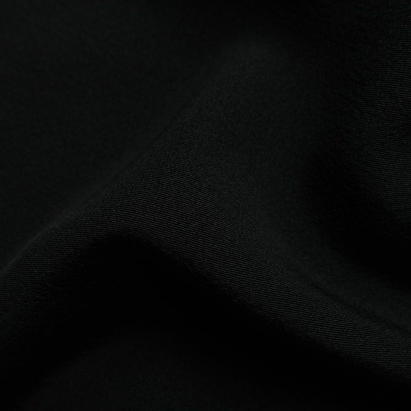 黒留袖 五つ紋付き 落款入り 縮緬 正絹 木の葉・植物柄 袷仕立て 身丈160cm 裄丈65cm 結婚式 フォーマル 黒_画像21