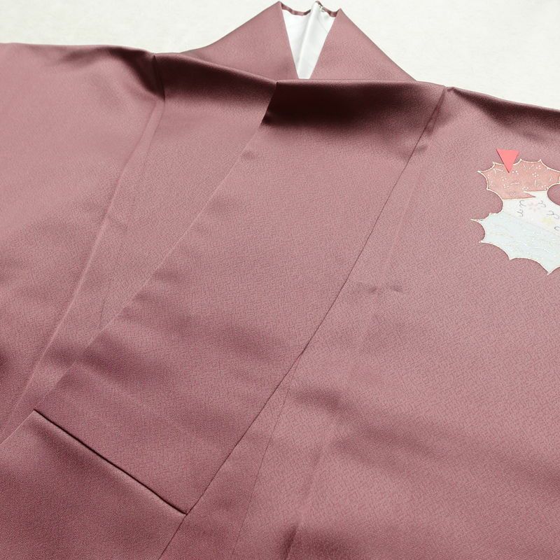 付け下げ しつけ糸付き 正絹 人物・動物柄 袷仕立て 身丈159cm 裄丈66cm 箔 紫・藤色_画像16