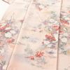 小紋 正絹 風景柄 袷仕立て 身丈160.5cm 裄丈64.5cm 箔 紅葉 菊 芍薬 ピンク_画像5