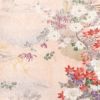 小紋 正絹 風景柄 袷仕立て 身丈160.5cm 裄丈64.5cm 箔 紅葉 菊 芍薬 ピンク_画像6