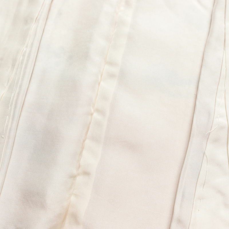 小紋 正絹 風景柄 袷仕立て 身丈160.5cm 裄丈64.5cm 箔 紅葉 菊 芍薬 ピンク_画像18