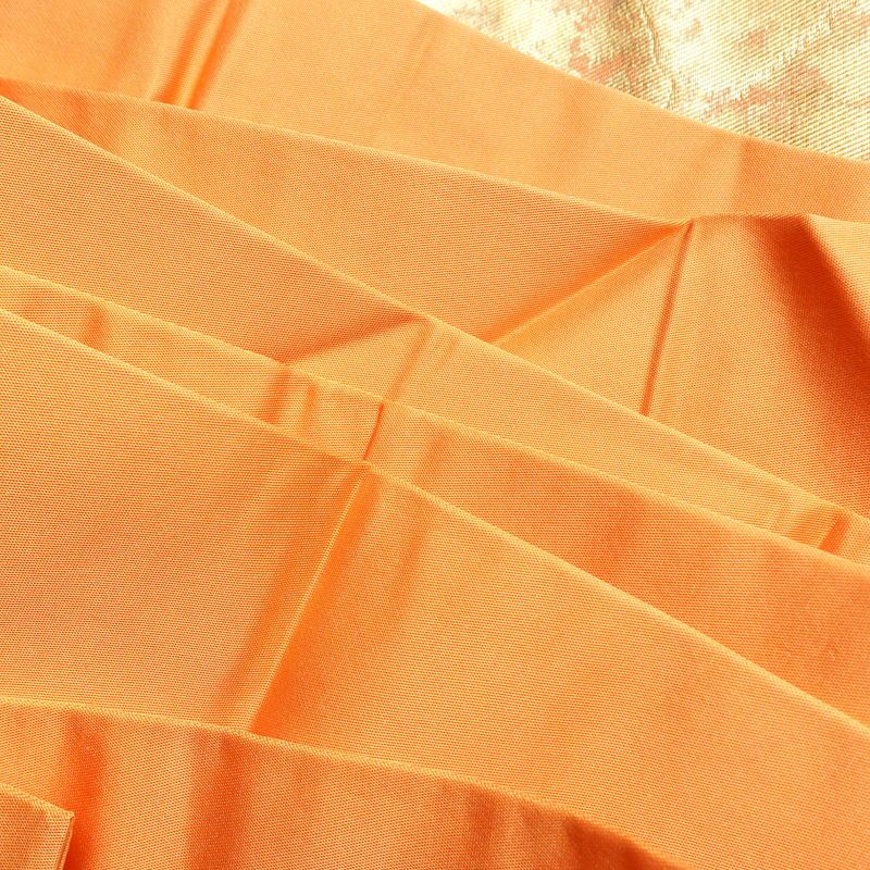 名古屋帯 六通柄 正絹 古典柄 名古屋仕立て 箔 橙_画像18