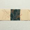 名古屋帯 太鼓柄 落款入り 正絹 人物・動物柄 箔 クリーム_画像12