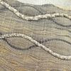 袋帯 すくい織 太鼓柄 美品 一般用 正絹 流水・波柄 ベージュ_画像5