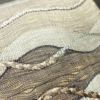 袋帯 すくい織 太鼓柄 美品 一般用 正絹 流水・波柄 ベージュ_画像6