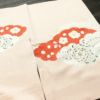 付け下げ 良品 しつけ糸付き 絞り 一つ紋付き 正絹 花柄 袷仕立て 身丈162cm 裄丈65cm ピンク_画像13