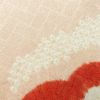 付け下げ 良品 しつけ糸付き 絞り 一つ紋付き 正絹 花柄 袷仕立て 身丈162cm 裄丈65cm ピンク_画像20