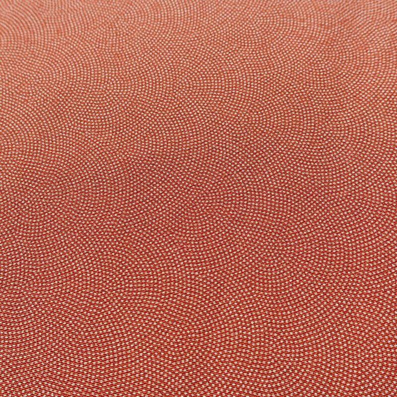 小紋 良品 鮫小紋 落款入り 縮緬 しつけ糸付き 正絹 古典柄 袷仕立て 身丈154.5cm 裄丈64cm 茶_画像6