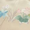 訪問着 良品 縮緬 正絹 木の葉・植物柄 袷仕立て 身丈159.5cm 裄丈67cm ベージュ_画像17