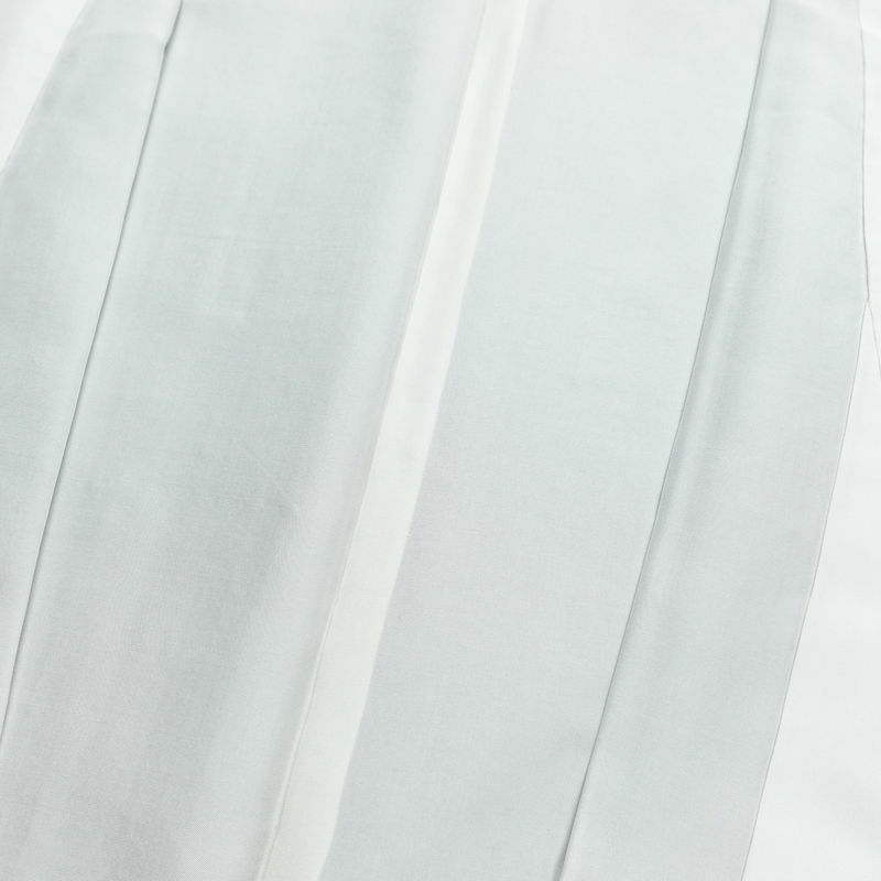 付け下げ 紬地 落款入り しつけ糸付き 正絹 その他の柄 袷仕立て 身丈166cm 裄丈70cm 箔 緑・うぐいす色_画像18