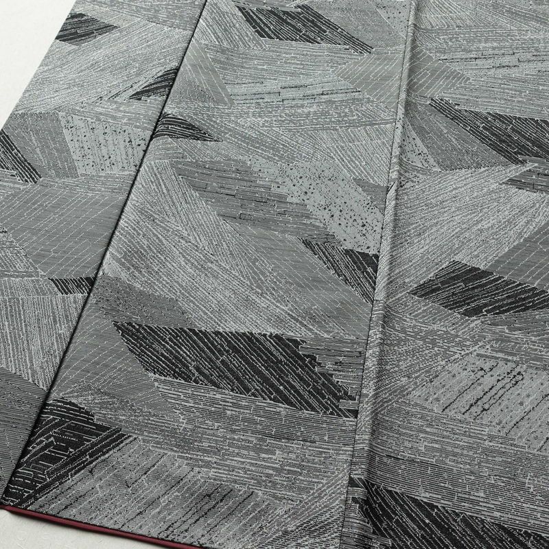 小紋 ポリエステル 幾何学柄・抽象柄 袷仕立て 身丈149cm 裄丈63.5cm グレー_画像4