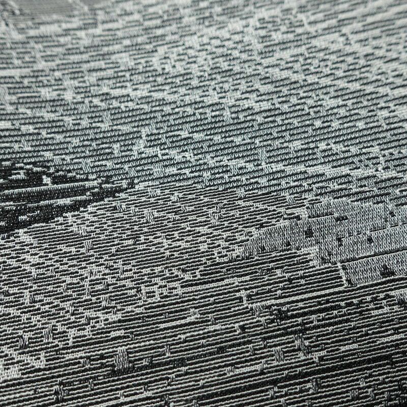 小紋 ポリエステル 幾何学柄・抽象柄 袷仕立て 身丈149cm 裄丈63.5cm グレー_画像6