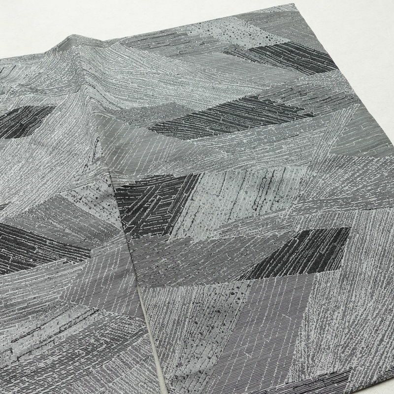 小紋 ポリエステル 幾何学柄・抽象柄 袷仕立て 身丈149cm 裄丈63.5cm グレー_画像10