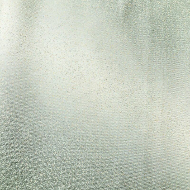 付け下げ 美品 しつけ糸付き 紬地 正絹 その他の柄 袷仕立て 身丈173.5cm 裄丈70cm 緑・うぐいす色_画像6