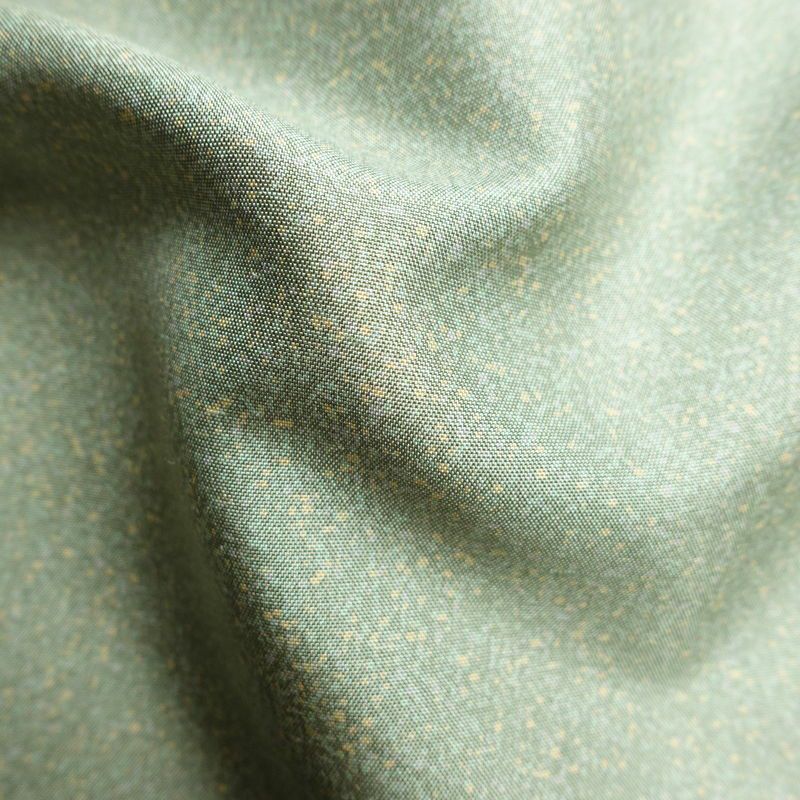 付け下げ 美品 しつけ糸付き 紬地 正絹 その他の柄 袷仕立て 身丈173.5cm 裄丈70cm 緑・うぐいす色_画像21