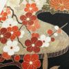 振袖 良品 金駒刺繍 正絹 風景柄 袷仕立て 身丈172cm 裄丈71cm 箔 金彩 モダン 成人式 黒_画像8