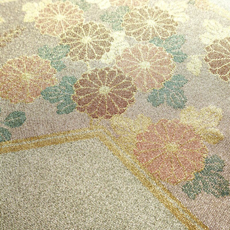 袋帯 六通柄 美品 フォーマル用 正絹 古典柄 金糸 銀糸 帯 金・銀_画像3