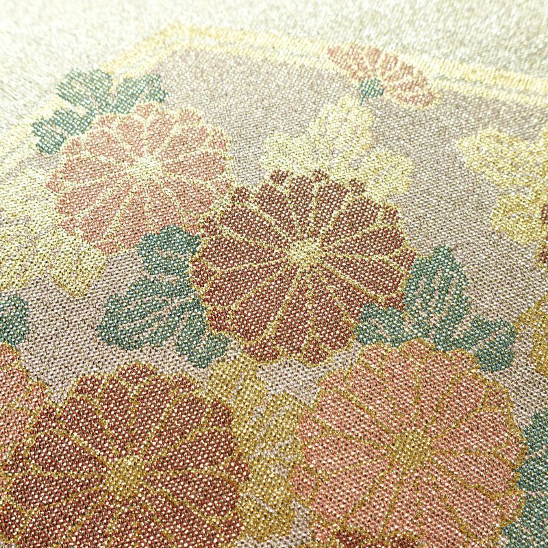 袋帯 六通柄 美品 フォーマル用 正絹 古典柄 金糸 銀糸 帯 金・銀_画像4