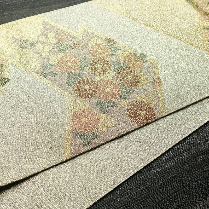 袋帯 六通柄 美品 フォーマル用 正絹 古典柄 金糸 銀糸 帯 金・銀_画像11