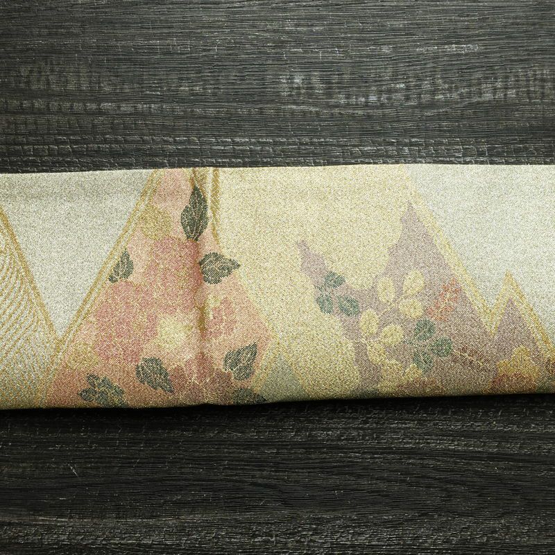 袋帯 六通柄 美品 フォーマル用 正絹 古典柄 金糸 銀糸 帯 金・銀_画像14