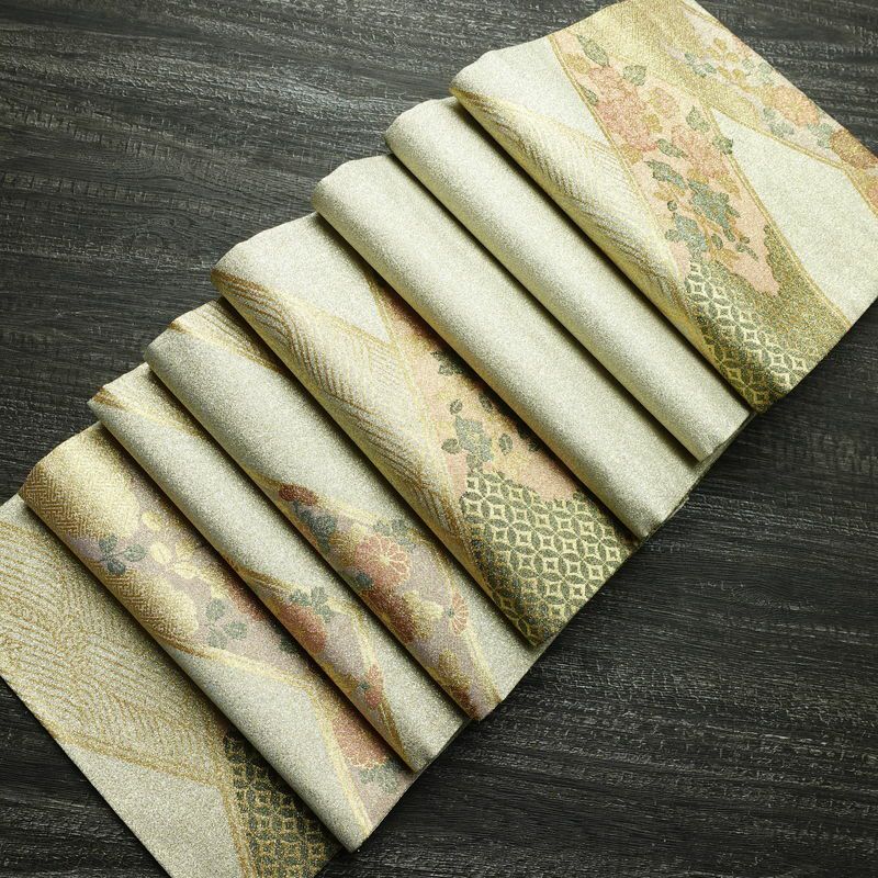 袋帯 六通柄 美品 フォーマル用 正絹 古典柄 金糸 銀糸 帯 金・銀_画像19