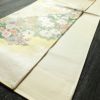 袋帯 花宴彩抄錦 六通柄 フォーマル用 正絹 花柄 箔 金糸 銀糸 帯 クリーム_画像7