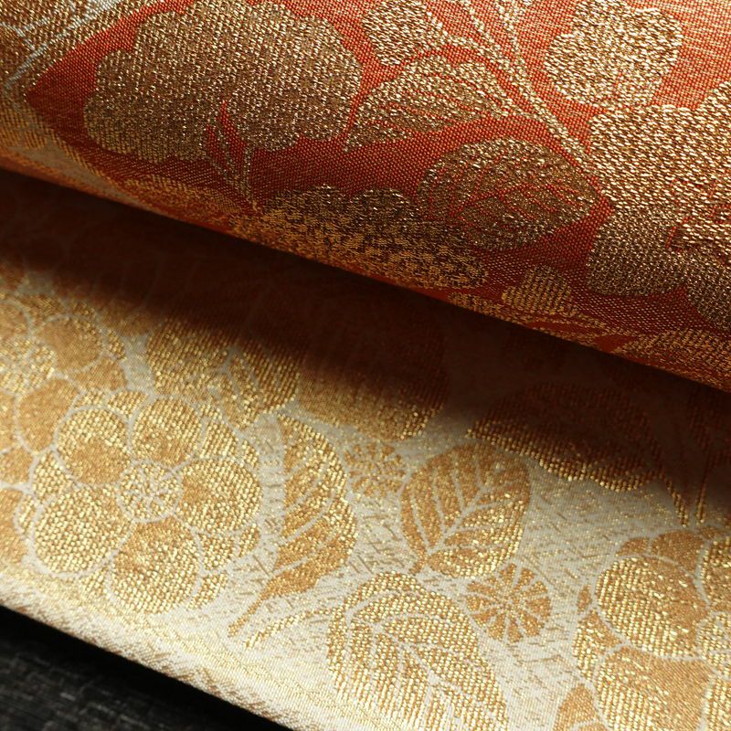 袋帯 六通柄 フォーマル用 正絹 古典柄 箔 金糸 帯 白_画像6