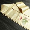 名古屋帯 太鼓柄 正絹 人物・動物柄 名古屋仕立て 箔 刺繍 金通し 帯 クリーム_画像21