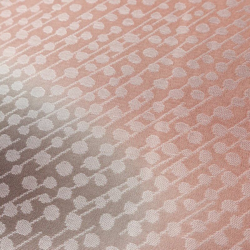 付け下げ 良品 しつけ糸付き 一つ紋付き 正絹 その他の柄 袷仕立て 身丈161.5cm 裄丈68cm フォーマル 着物 くすみピンク ぼかし ピンク_画像8