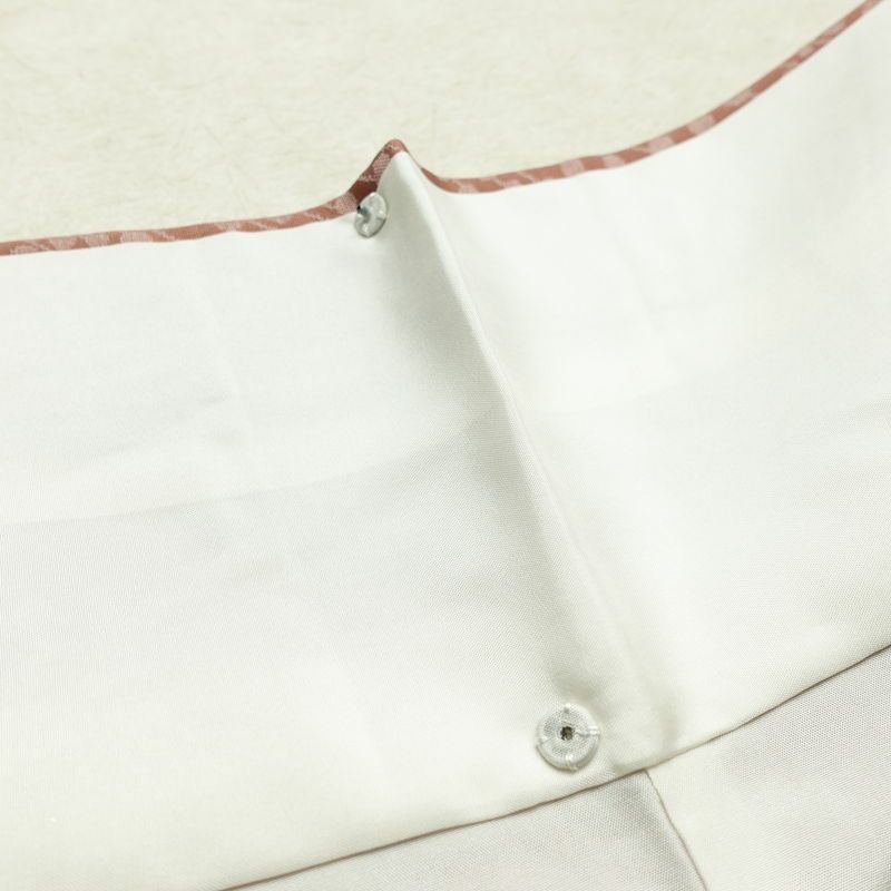 付け下げ 良品 しつけ糸付き 一つ紋付き 正絹 その他の柄 袷仕立て 身丈161.5cm 裄丈68cm フォーマル 着物 くすみピンク ぼかし ピンク_画像19