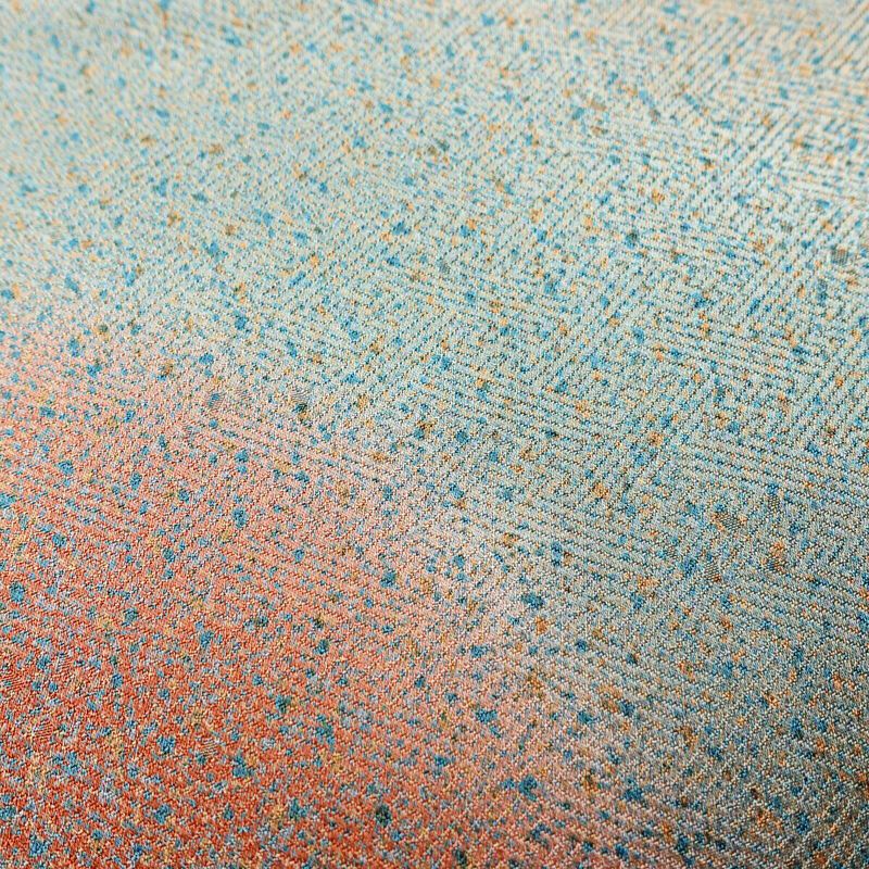 付け下げ 美品 綸子 正絹 その他の柄 袷仕立て 身丈159.5cm 裄丈65cm 一部しつけ糸付き 共八掛 フォーマル 着物 緑・うぐいす色_画像7