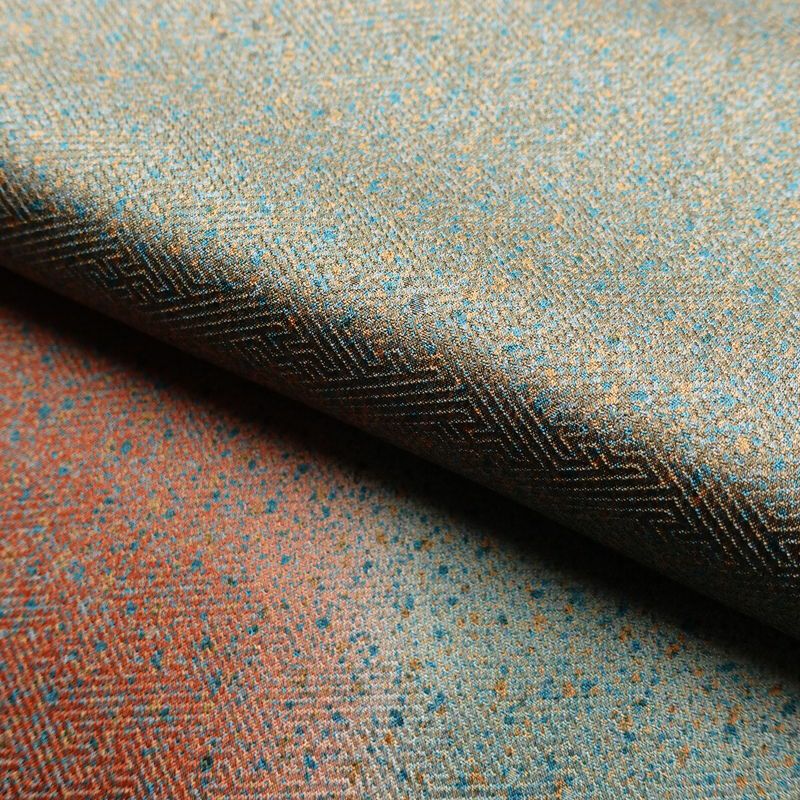 付け下げ 美品 綸子 正絹 その他の柄 袷仕立て 身丈159.5cm 裄丈65cm 一部しつけ糸付き 共八掛 フォーマル 着物 緑・うぐいす色_画像20