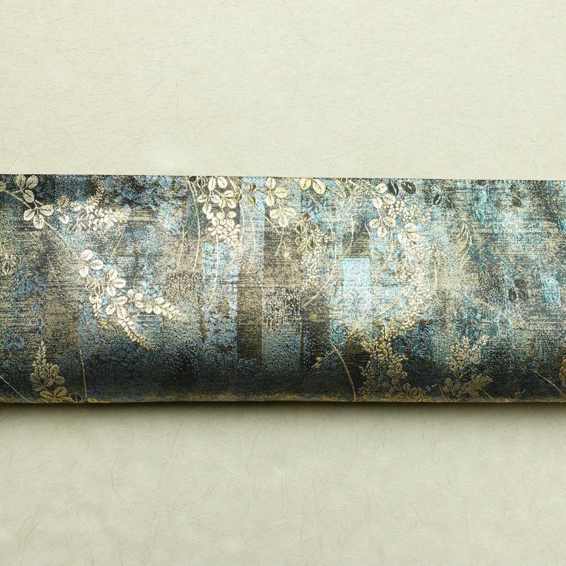 袋帯 六通柄 良品 フォーマル用 正絹 花柄 箔 金糸 帯 黒_画像15