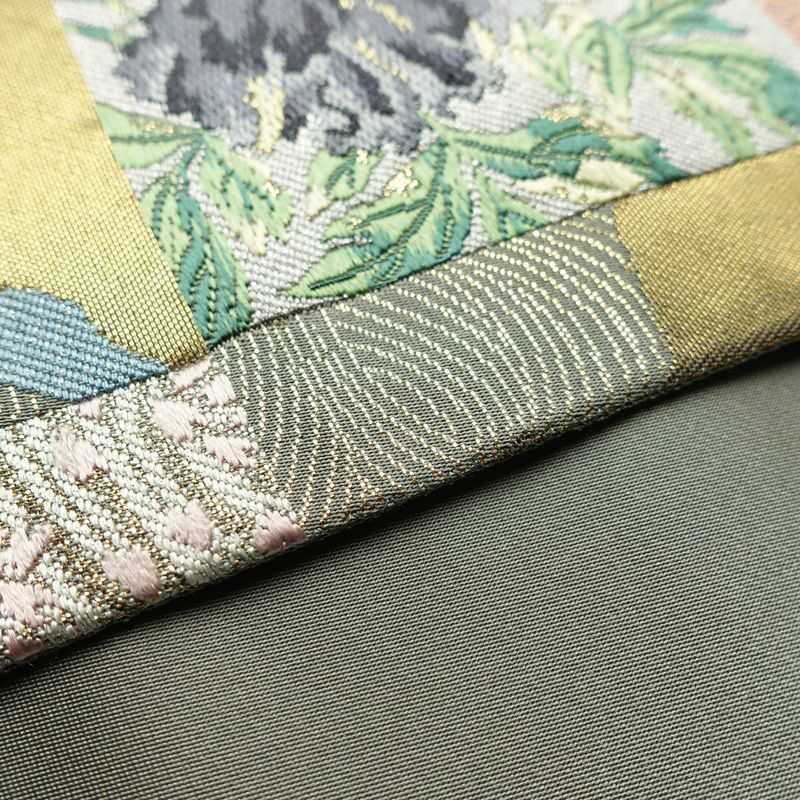 袋帯 六通柄 フォーマル用 正絹 古典柄 箔 刺繍 帯 金・銀_画像12