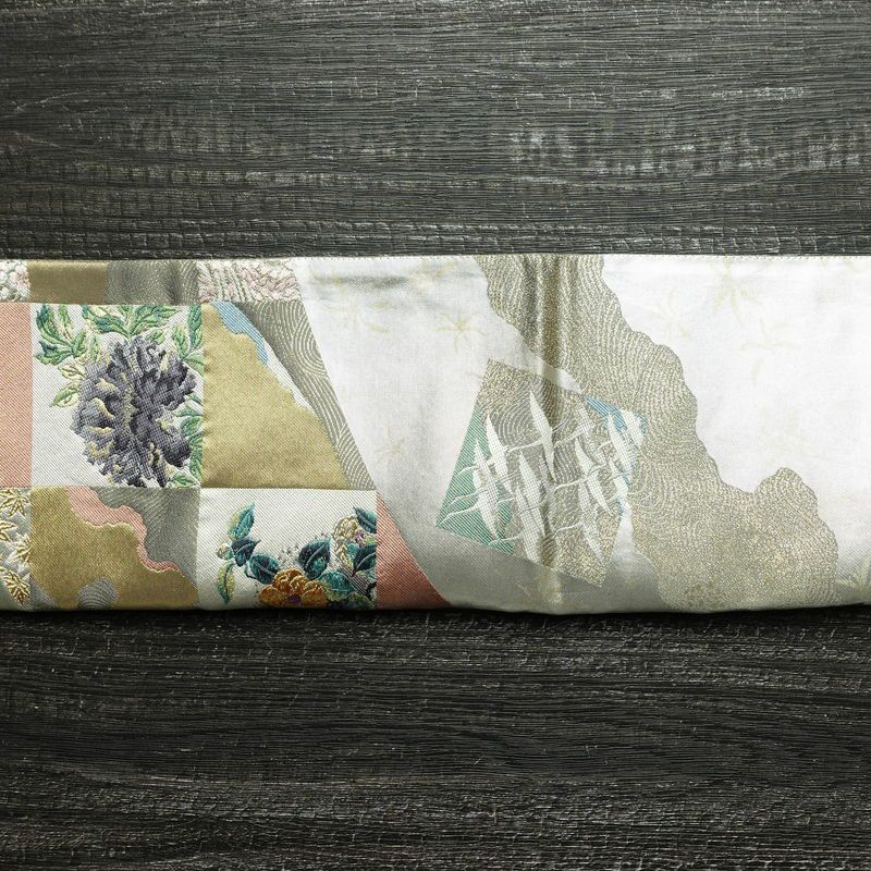 袋帯 六通柄 フォーマル用 正絹 古典柄 箔 刺繍 帯 金・銀_画像15