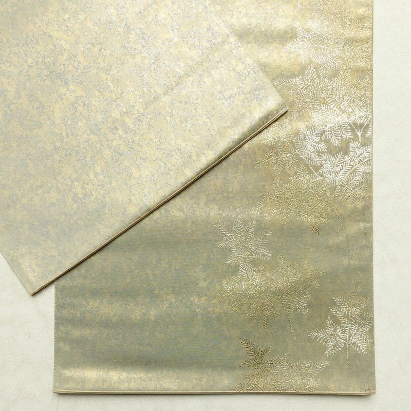 袋帯 太鼓柄 良品 フォーマル用 正絹 古典柄 箔 金彩 帯 金・銀_画像12