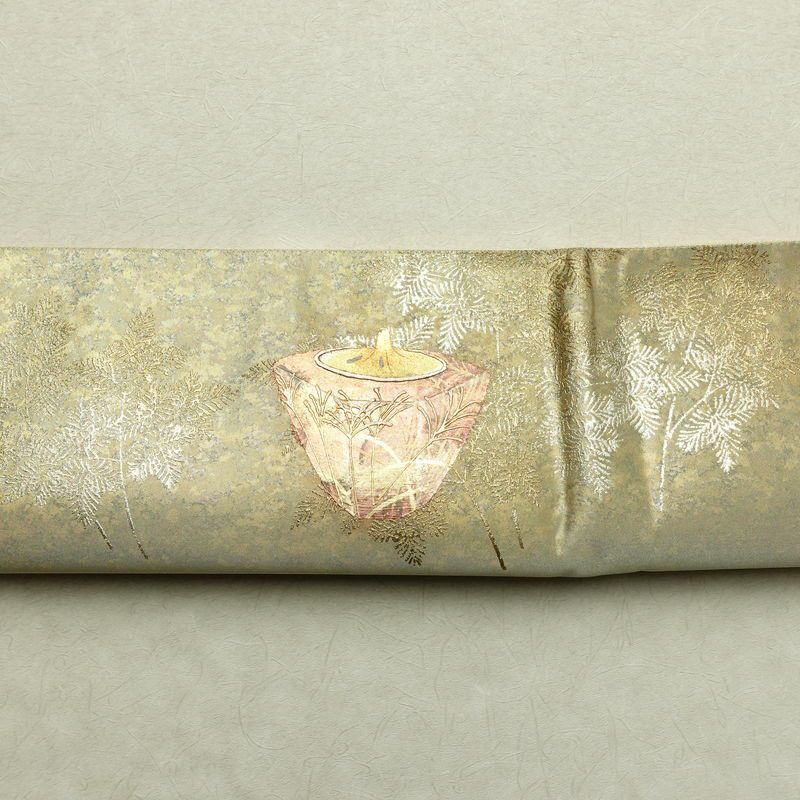 袋帯 太鼓柄 良品 フォーマル用 正絹 古典柄 箔 金彩 帯 金・銀_画像15