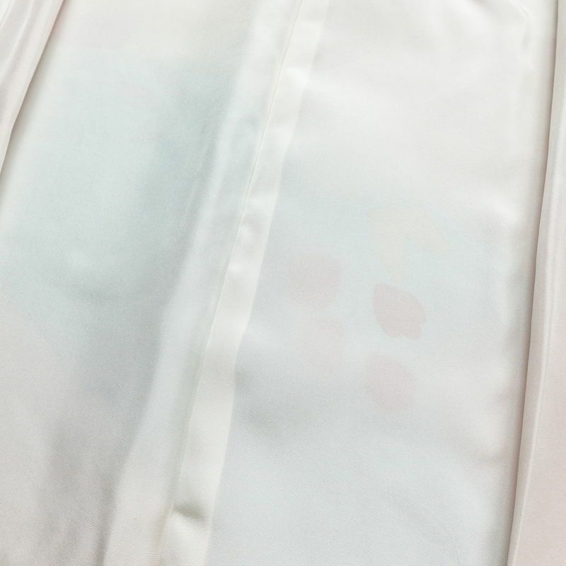 訪問着 美品 しつけ糸付き 正絹 古典柄 袷仕立て 身丈164cm 裄丈66.5cm 箔 フォーマル 菊 亀甲 扇面 着物 ピンク_画像18