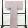 小紋 縮緬 飛び柄 正絹 古典柄 袷仕立て 身丈163cm 裄丈71cm 着物 紫・藤色_画像2