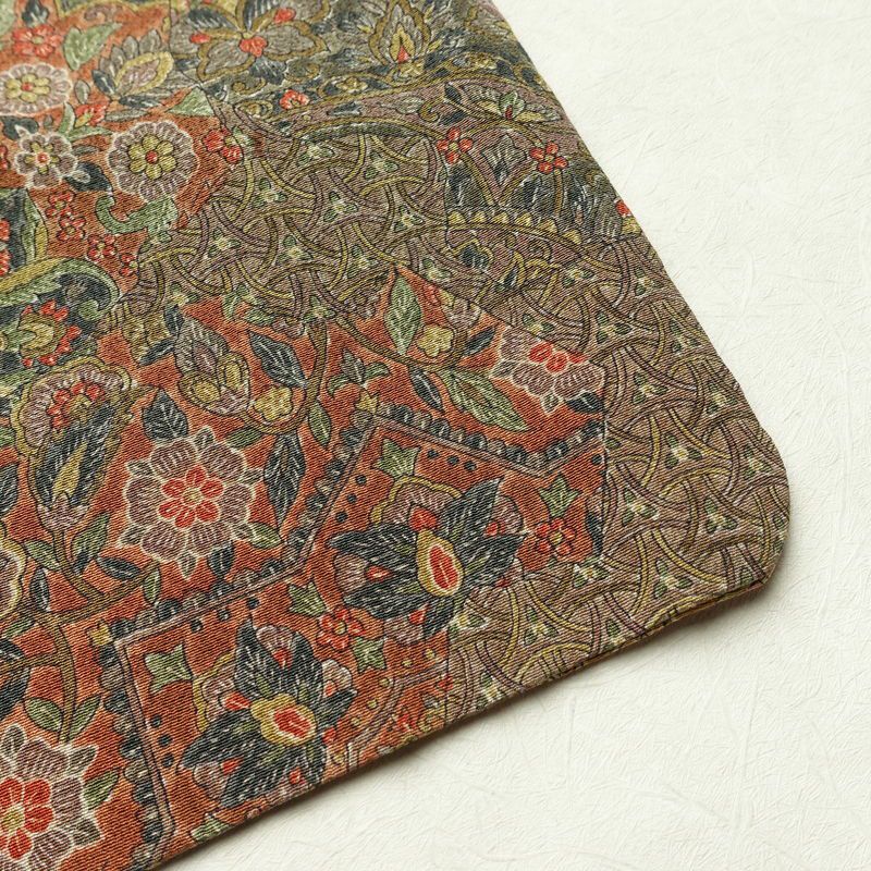 付下小紋 江戸更紗染 小紋 縮緬 総柄 正絹 幾何学柄・抽象柄 袷仕立て 身丈166cm 裄丈65.5cm 付け下げ 着物 黄・黄土色_画像15