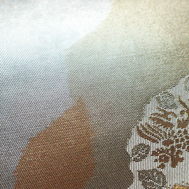 袋帯 六通柄 美品 フォーマル用 正絹 幾何学柄・抽象柄 箔 帯 多色使い_画像5