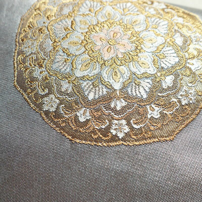 袋帯 六通柄 美品 フォーマル用 正絹 幾何学柄・抽象柄 箔 帯 多色使い_画像6