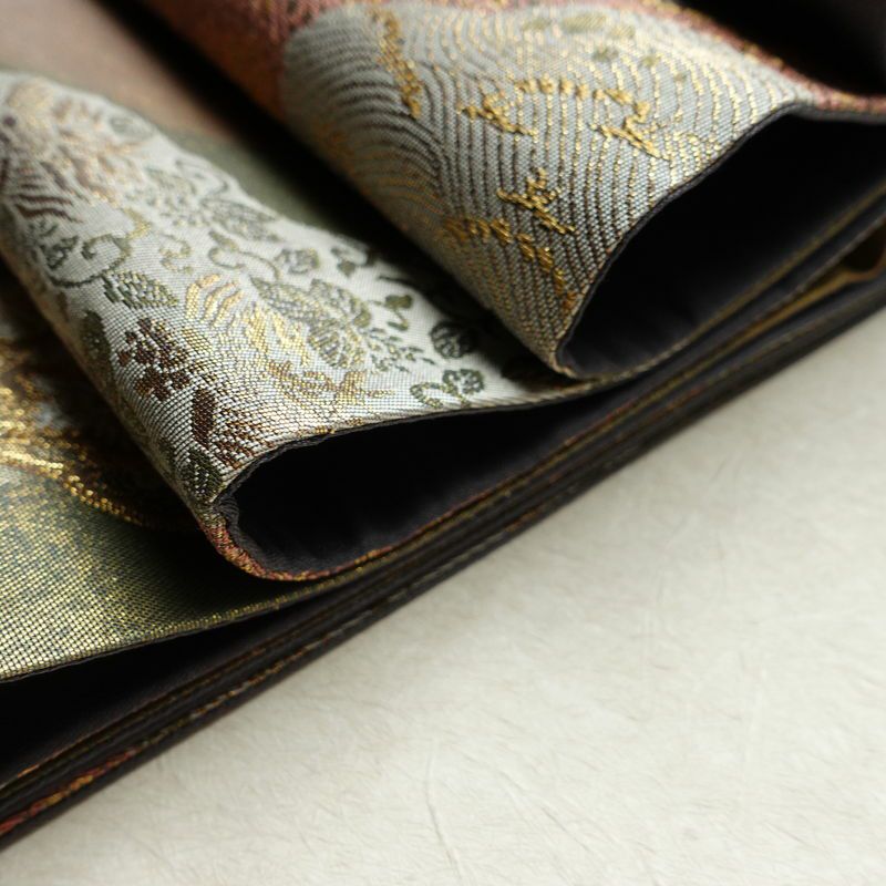 袋帯 六通柄 美品 フォーマル用 正絹 幾何学柄・抽象柄 箔 帯 多色使い_画像21