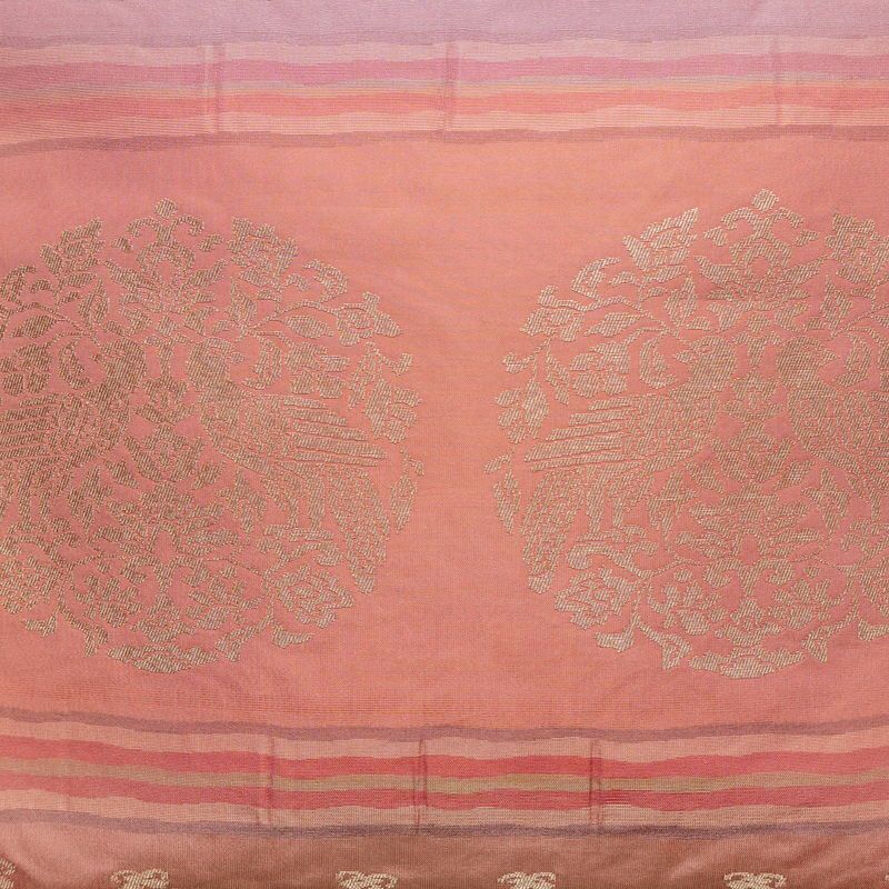 袋帯 六通柄 一般用 正絹 幾何学柄・抽象柄 帯 ピンク_画像2