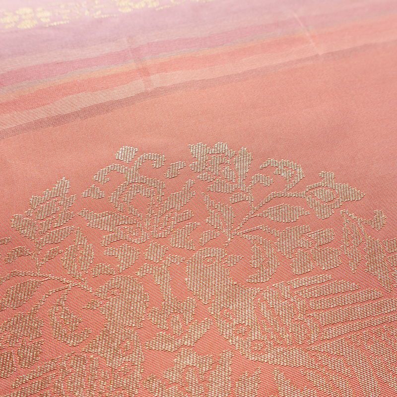 袋帯 六通柄 一般用 正絹 幾何学柄・抽象柄 帯 ピンク_画像5